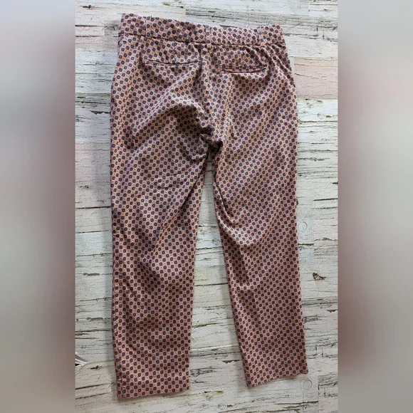 J. Crew Cafe Capri's Size 6 - Red, Cream and Blue Floral Print - Picture 3 of 12